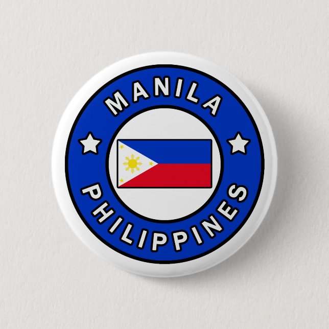 Manila Philippines 6 Cm Round Badge (Front)