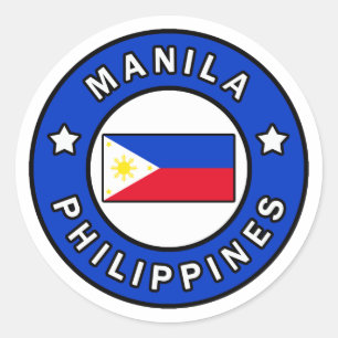 Manila Philippines Classic Round Sticker