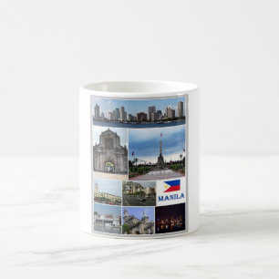 Manila - Philippines - Mosaic - Coffee Mug
