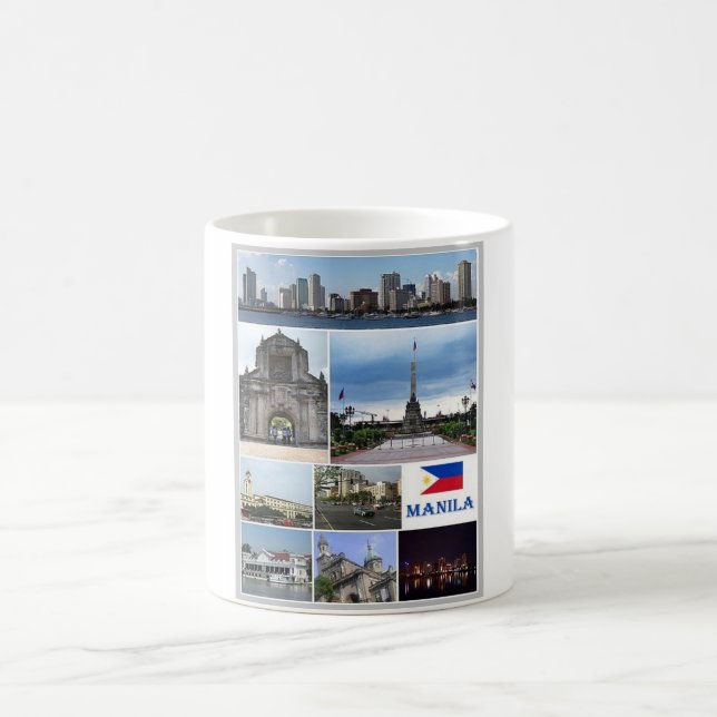 Manila - Philippines - Mosaic - Coffee Mug (Center)