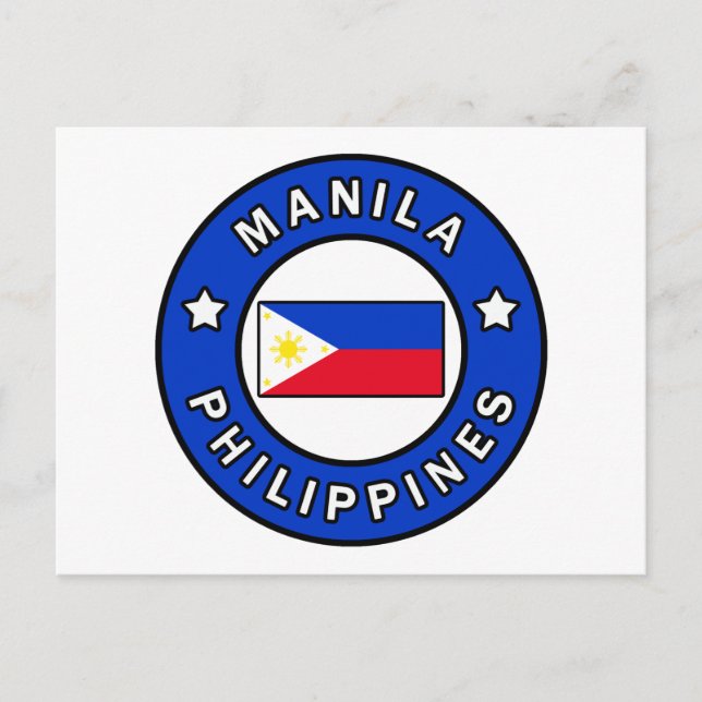 Manila Philippines Postcard (Front)