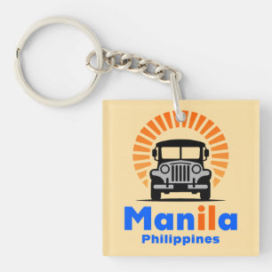 Manila Philippines Southeast Asia Key Ring
