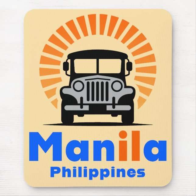 Manila Philippines Southeast Asia Mouse Pad (Front)