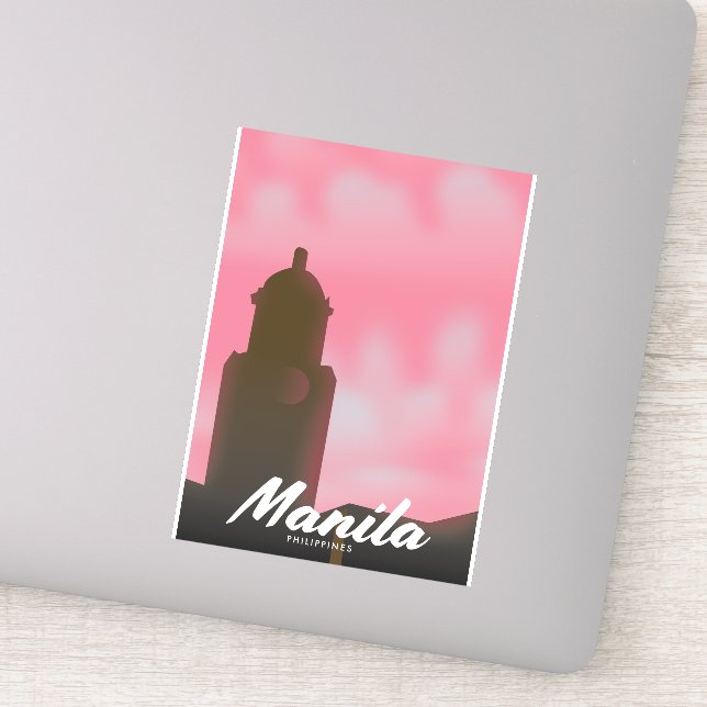 Manila Philippines travel poster. (Detail)