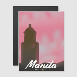 Manila Philippines travel poster.