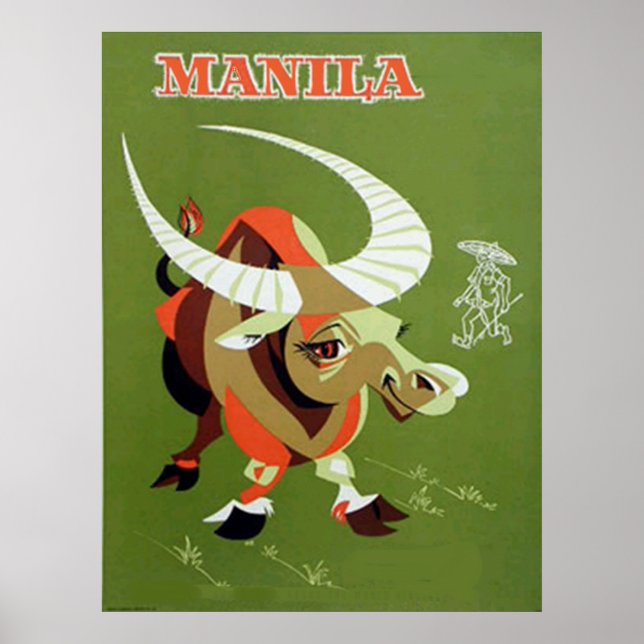 Manila Philippines vintage poster (Front)