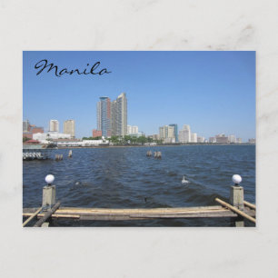 manila water view postcard