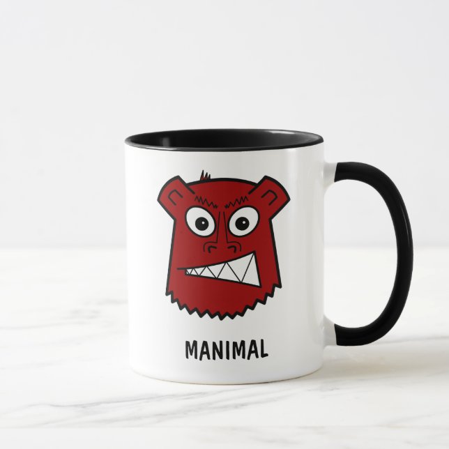 Manimal red mug (Right)