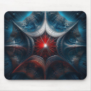 Manipulated Mandelbrot with Starburst Centre  Mouse Pad