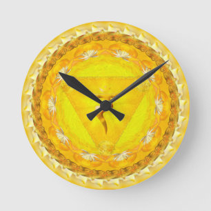Manipura Clock - golden mandala