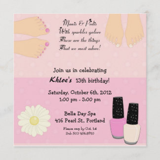 Manis & Pedis Invitation