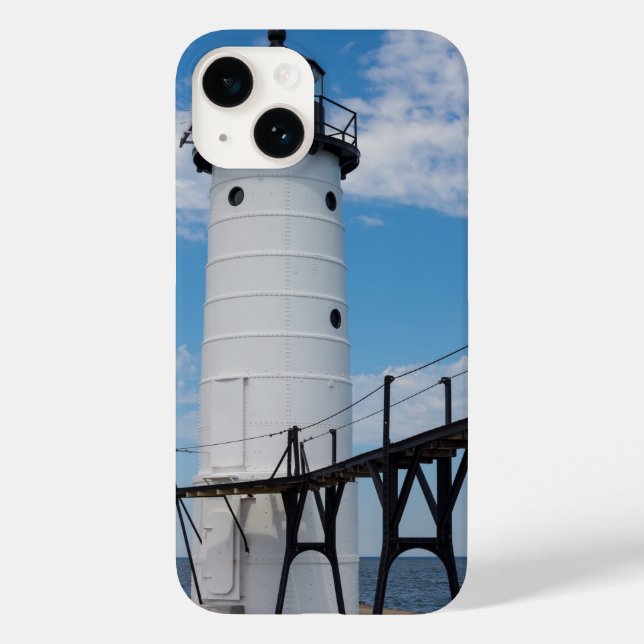 Manistee Lighthouse Case-Mate iPhone Case (Back)