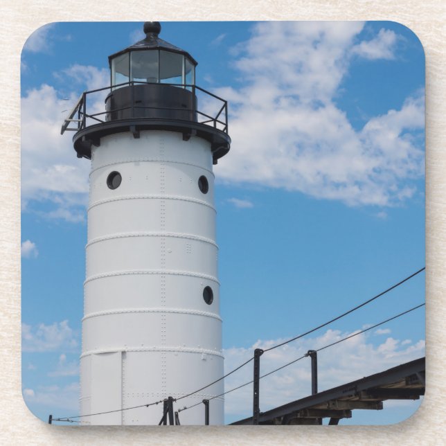 Manistee Lighthouse Coaster (Front)