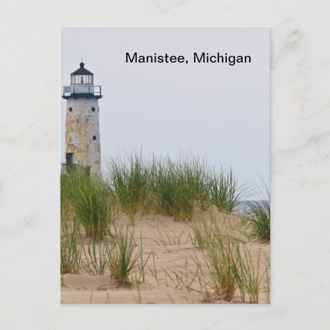 Manistee Lighthouse Postcard (Front)