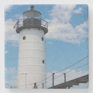 Manistee Lighthouse Stone Coaster