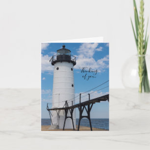 Manistee Lighthouse Thinking Of You Card
