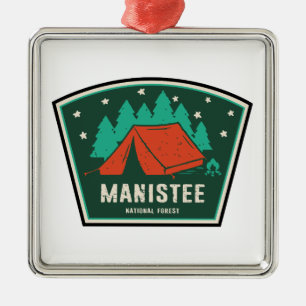 Manistee National Forest Camping Metal Ornament