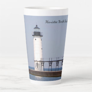 Manistee North Pierhead Light Latte Mug