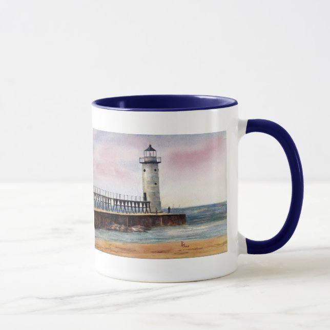 Manistee North Pierhead Light Mug (Right)