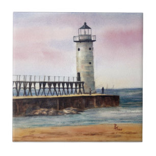 Manistee North Pierhead Lighthouse Tile
