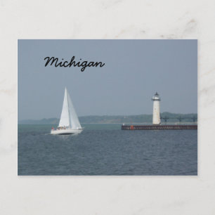 Manistee Pierhead Light Postcard