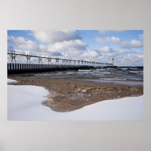 Manistee Pierhead Lighthouse Poster