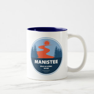 Manistee Wild And Scenic River Two-Tone Coffee Mug