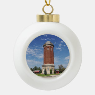 Manistique Water Tower ball or snowflake ornament