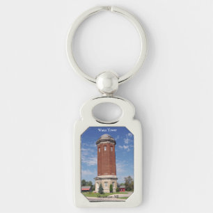 Manistique Water Tower metal key chain