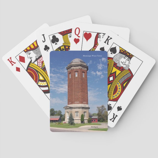 Manistique Water Tower playing cards (Back)