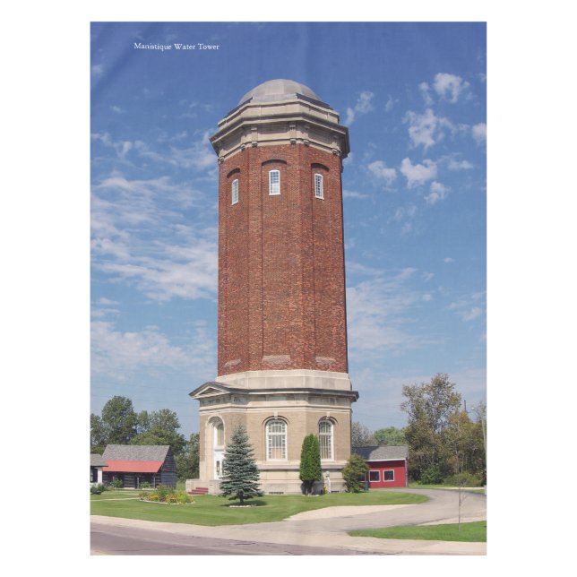 Manistique Water Tower table cloth (Front)