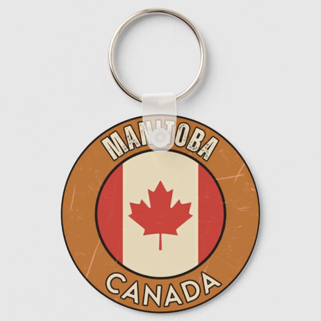 Manitoba Canada Key Ring (Front)