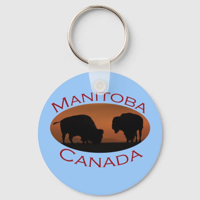Manitoba, Canada Key Ring (Front)