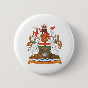 Manitoba Coat Of Arms 6 Cm Round Badge