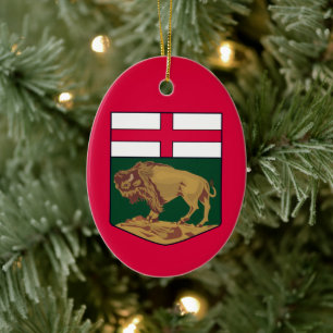 Manitoba coat of arms - CANADA Ceramic Ornament