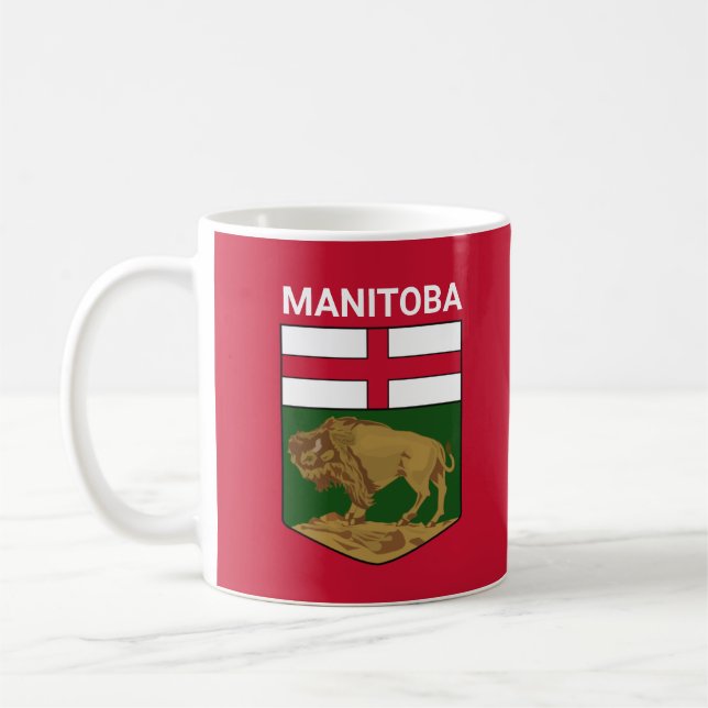Manitoba coat of arms - CANADA Coffee Mug (Left)