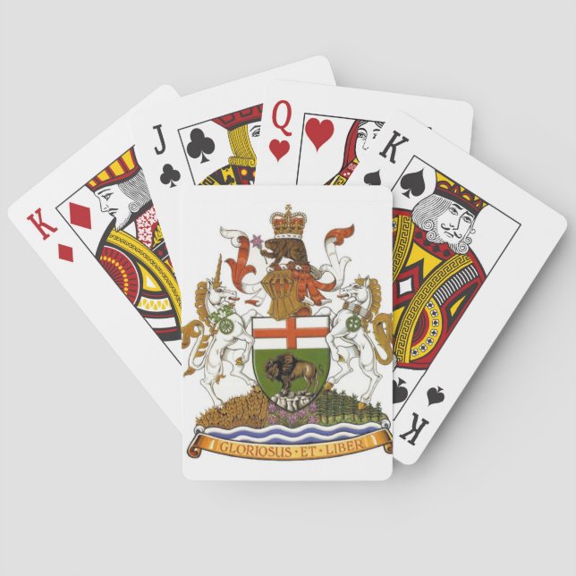 Manitoba Coat of Arms Playing Cards (Back)