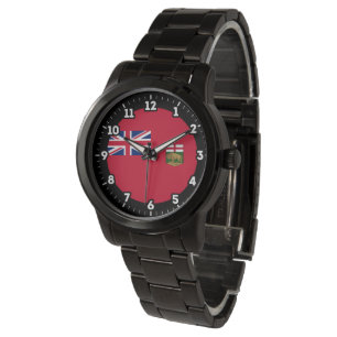 Manitoba Flag Graphic Dial Watch