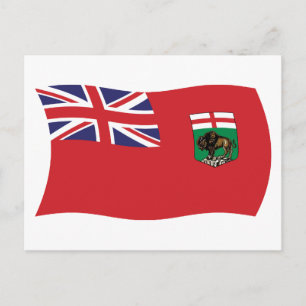 Manitoba Flag Postcard