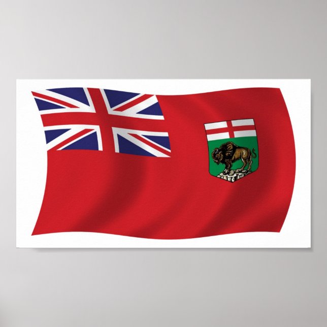 Manitoba Flag Poster Print (Front)