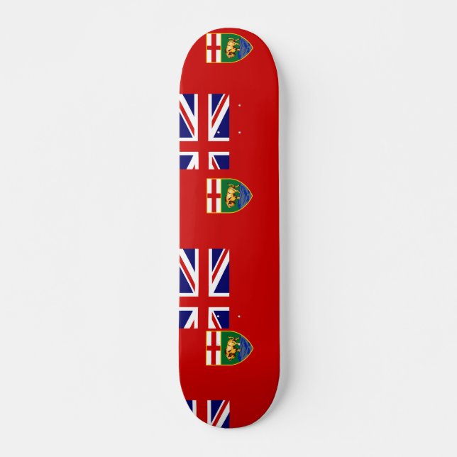 Manitoba flag skateboard (Front)