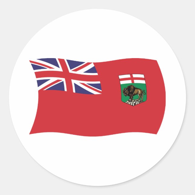 Manitoba Flag Sticker (Front)