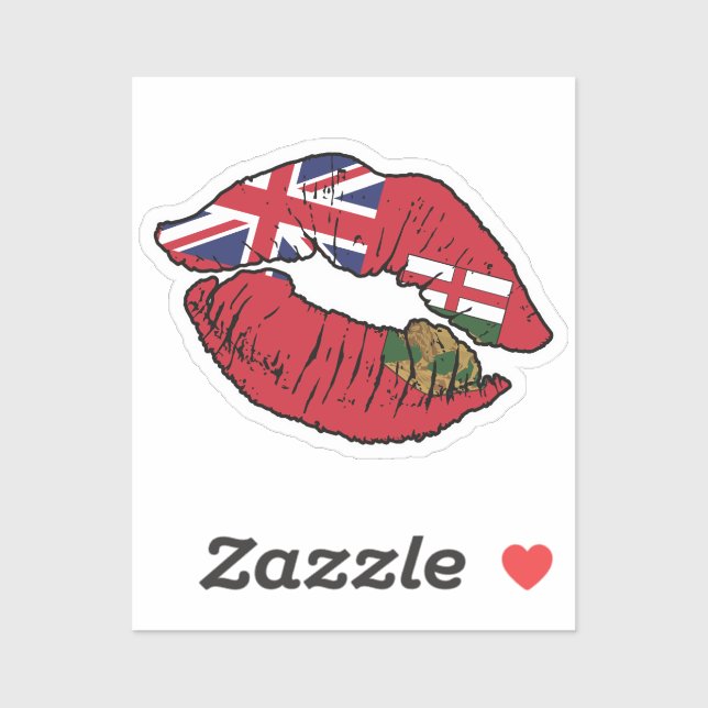 Manitoba Manitoban Lipstick Love Flag (Sheet)