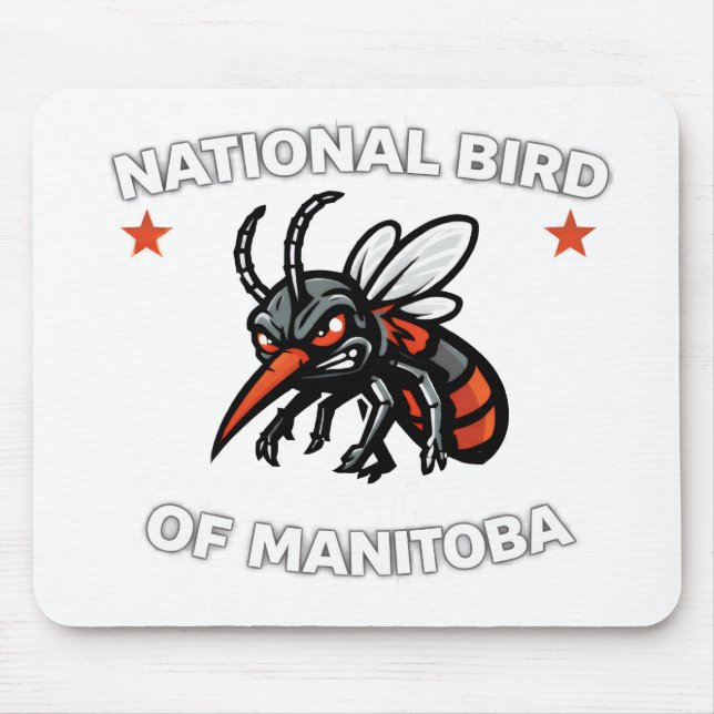 Manitoba National Bird Mouse Pad (Front)