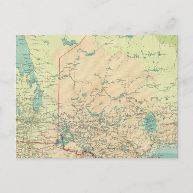 Manitoba & Northwest Ontario Postcard (Front)