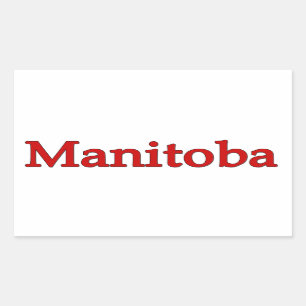 Manitoba Rectangular Sticker
