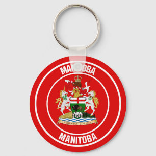 Manitoba Round Emblem Key Ring