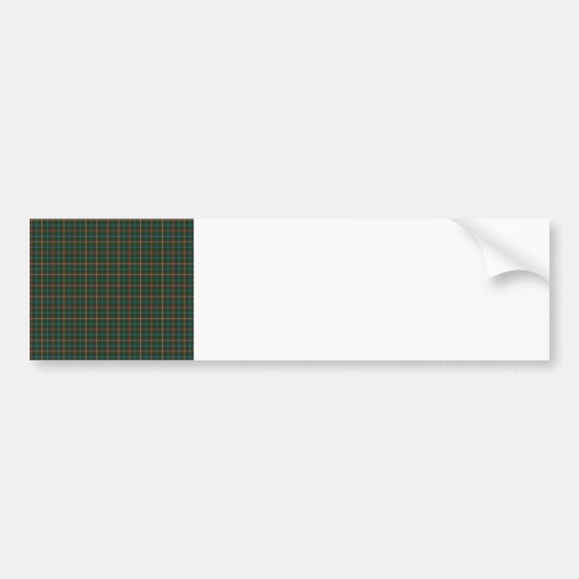 Manitoba tartan bumper sticker (Front)