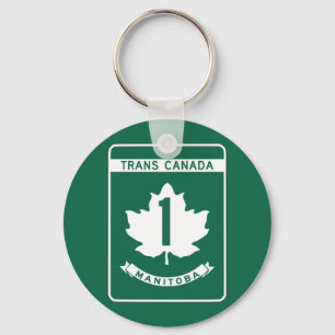 Manitoba, Trans-Canada Highway Sign Key Ring