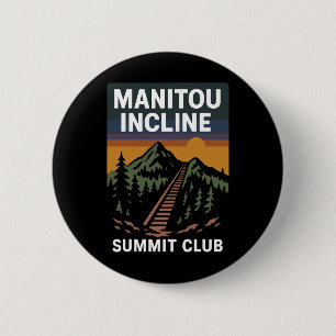 Manitou Incline Summit Club 6 Cm Round Badge